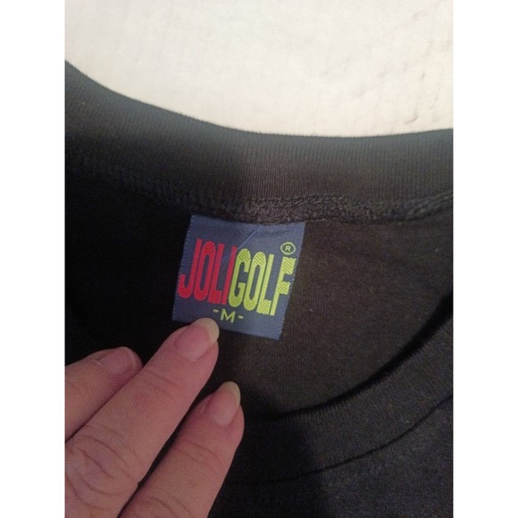 JoliGolf Thailand T-Shirt - Hanuman Print front & back, Black Medium 100% Cotton - Picture 8 of 9